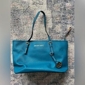 Michael Kors Teal Tote Purse